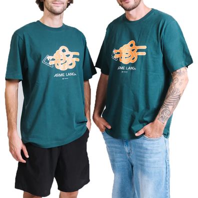 Fiveboards T-Shirt Arme Lang glazed green