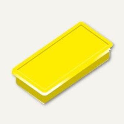Alco Haftmagnet 23x50x8mm gelb 10 Stück
