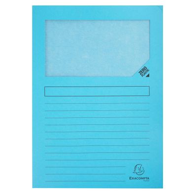 Exacompta Fenstermappe Super-hellblau 100St