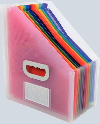 Exacompta Fächer-Stehsammler 12tlg PP Crystal