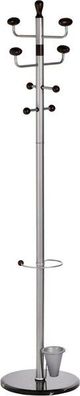 Alco Standgarderobe pulverbeschichtetes Metall 180 cm Ø 38 silber