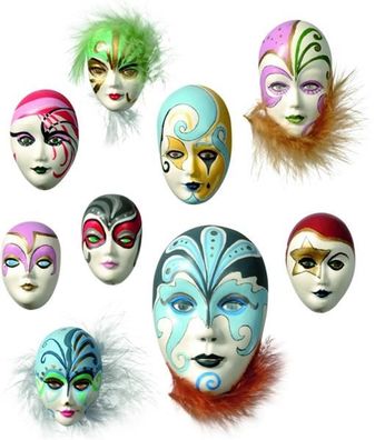 KNORR Prandell 212713050 Gießform Mini-Schmuckmasken