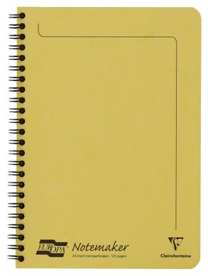Clairefontaine Europa SpiralheftA5 60bl lin zitron
