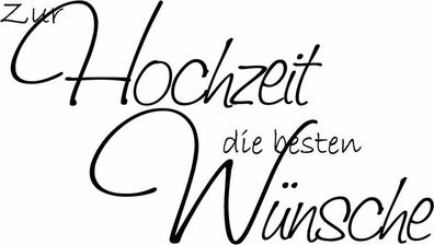 HEYDA 211800306 Stempel Glückwünsche Zur Hochzeit die besten Wünsche Holz matt
