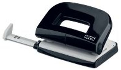 Novus Locher E 210, bis 10 Blatt schwarz/grau, im Blister
