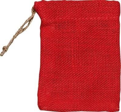 KNORR Prandell 212305632 Jute-Säckchen 15 x 11 cm 100 % Jute rot