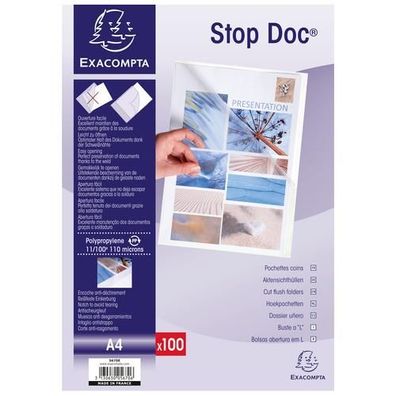 Exacompta Aktensichthüllen Stop Doc 100St