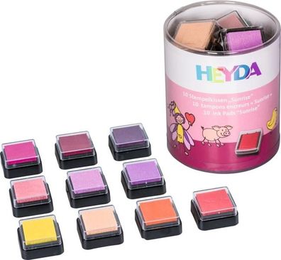 HEYDA 204888471 Stempelkissen-Set Mini Sunrise 3 x 3 cm sonnengelb hautfarben