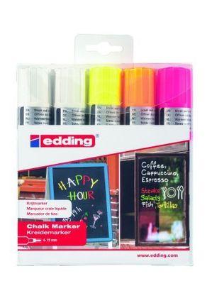 Edding Kreidemarker 4090 5er-Set sortiert