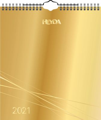 HEYDA 2070447001 Bastelkalender 2021 215 x 24 cm Chromolux-Deck Blatt Deck Blatt