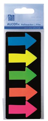 Alco Haftmarker ALCOfix Pfeil 45x25mm 5 Farben je 25 Stück