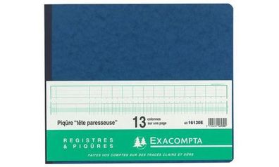 Exacompta Geschäftsbuch mit kopflei ste, 11 Spalten je Seite (332232200