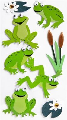 HEYDA 203780689 Stick-On's-Mix Frösche Mix 75 x 165 cm
