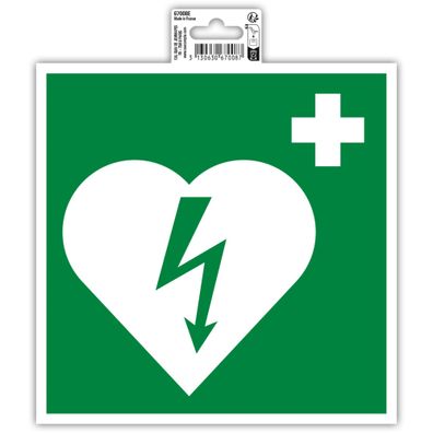 Exacompta Klebeschild Defibrillator 20cm
