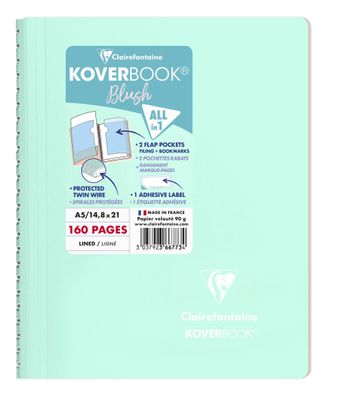 Clairefontaine Spiralblock lin KB Blush A5 min