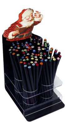 Standardgraph Bleistifte schwarz neutral mit Swarovski-Kristallen 100er sortiert