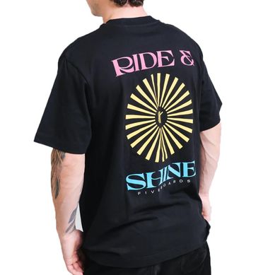 Fiveboards T-Shirt Ride And Shine black