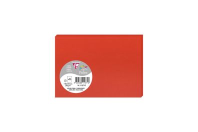 Clairefontaine Karte C6 Pollen 210g korallenrot