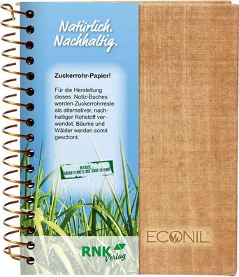 Notizbuch Econil A6 80Bl liniert RNK 46776