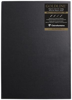 Clairefontaine Skizzenb Goldlin A3 H 140g 64Bl elf