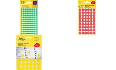 Zweckform Etiketten Ø12 mm leuchtorange 270 Stück 3148 permanent haftend