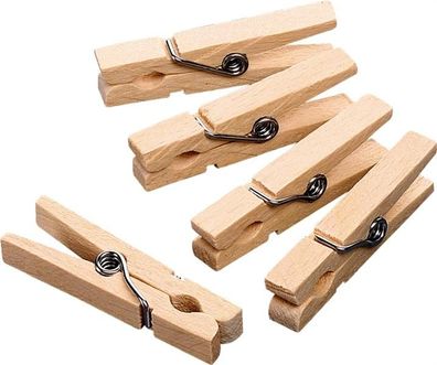 KNORR Prandell 218735567 Holzklammer Mini 45 x 7 mm Buche natur