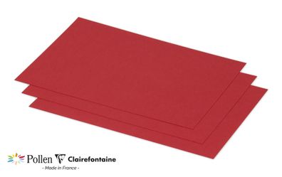 Clairefontaine Karte C5 Pollen 210g kirchrot