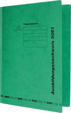 RNK Ausbildungsnachweis Schnellhefter grün 310x220mm Spezialkarton