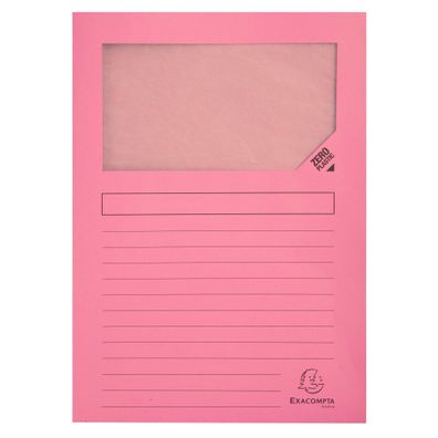 Exacompta Fenstermappe Super-rosa 100St