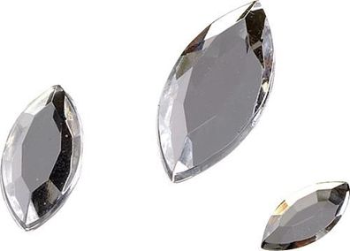 KNORR Prandell 212282500 Glamoursteine-Mix Kristall 5 x 10 mm 7 x 15 mm 9 x 20 mm