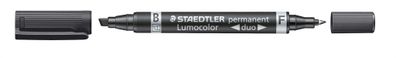 Staedtler Zweispitzmarker Lumocolor perm schw