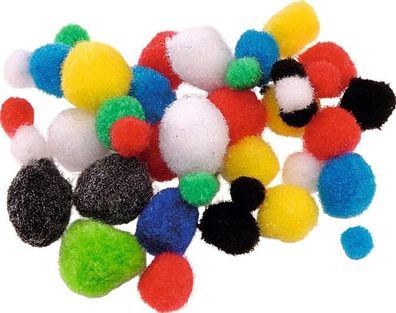 KNORR Prandell 212681091 Pompons Ø 8 - 20 mm bunt sortiert iert