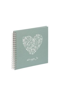 Pagna Hochzeit Spiralalbum 24x25cm Wir sagen ja 50S minze