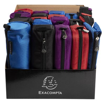 Exacompta Schlamperm 4Formen 5Farb sort OPAK