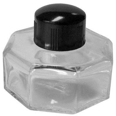 Standardgraph Tintenglas Ottagonale 60 ml achteckig mit Deckel aus Bakelit leer 1