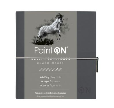 Clairefontaine Paint'On Fadenb 14x14 64S grau 250g
