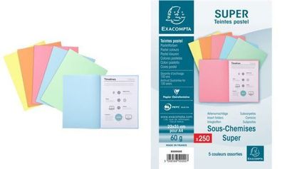 Exacompta Aktendeckel SUPER 60, DIN A4, 60 g/qm, chamois (335228300)