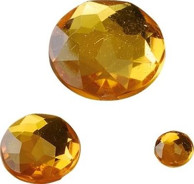 KNORR Prandell 212282114 Glamoursteine-Mix Ø 6 12 18 mm Acryl honig