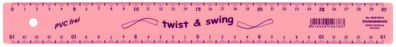 Standardgraph Twist & Swing Lineal Pastell 30 cm rosa 1 Stück