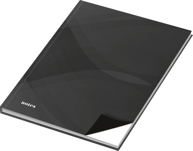 RNK Kladde notes carbon black A5 blanko 96Bl