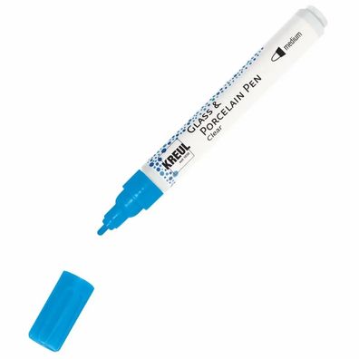 KREUL Glass & Porcelain Pen Clear medium Hellblau