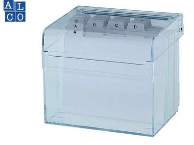 Alco Karteibox Acryl 130x90x105mm glasklar