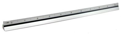 Standardgraph Dreikantmaßstab 20 cm Aluminium natur 1 Stück