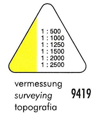 Standardgraph Dreikantmaßstab Vermessung 1 Stück