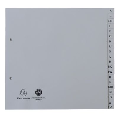 Exacompta Register PP 20Tb A4 grau