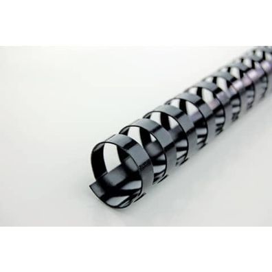 GBC Spiralbinderücken Plastik - A4 12 mm/95 Blatt schwarz 100 Stück