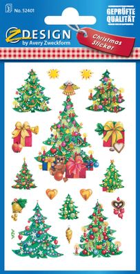 Zweckform Weihn. Schmucketikett 52401 Weihnachtsbäum