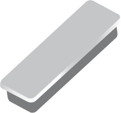 Alco Haftmagnet 13x40x7mm grau 10 Stück