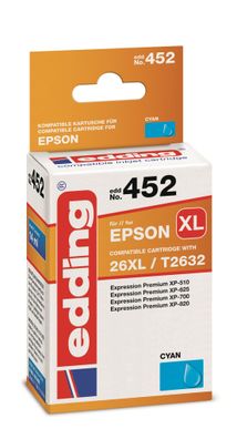 Edding Tintenpatrone EDD-452 ersetzt Epson T26XL (T2632)