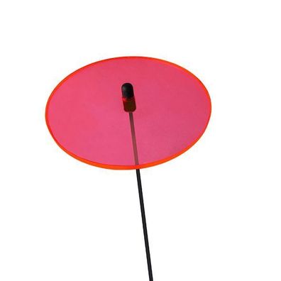 Elliot Lichtzauber Scheibe 10 cm rot mit 30 cm Stab